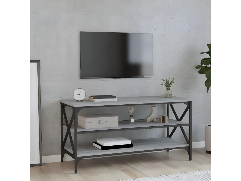 Mobile TV Mobenze grigio 100x40x50 Mobenze d'ingénierie FFMJ86662