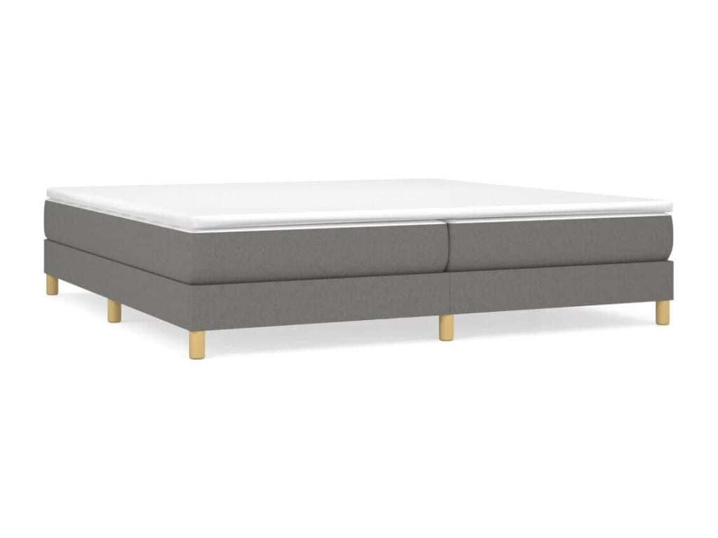 Letto in tessuto grigio, 200 x 200 cm