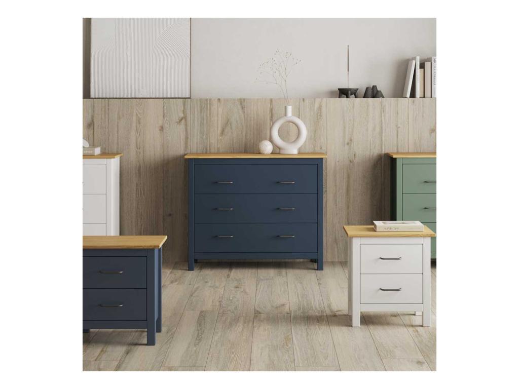 Comò 3 cassetti Mobenze/Blu - Mobenze FXRQ81188