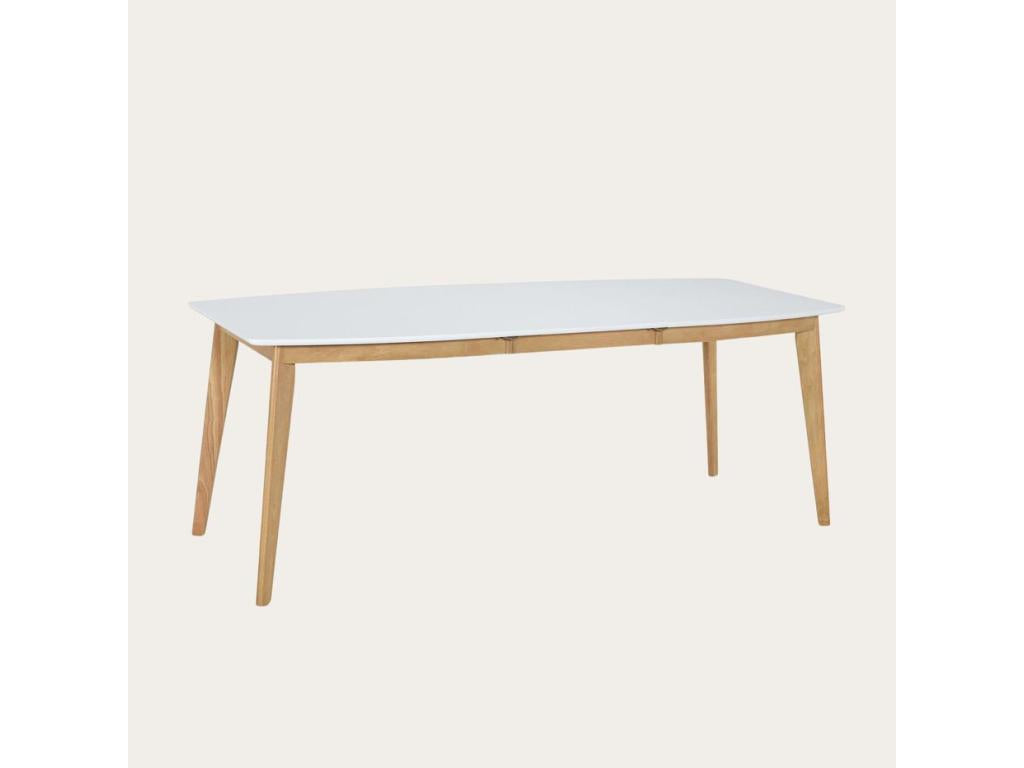 Tavolo da mangiatoia allungabile in Mobenze massiccio bianco 150x75 TXBR48444