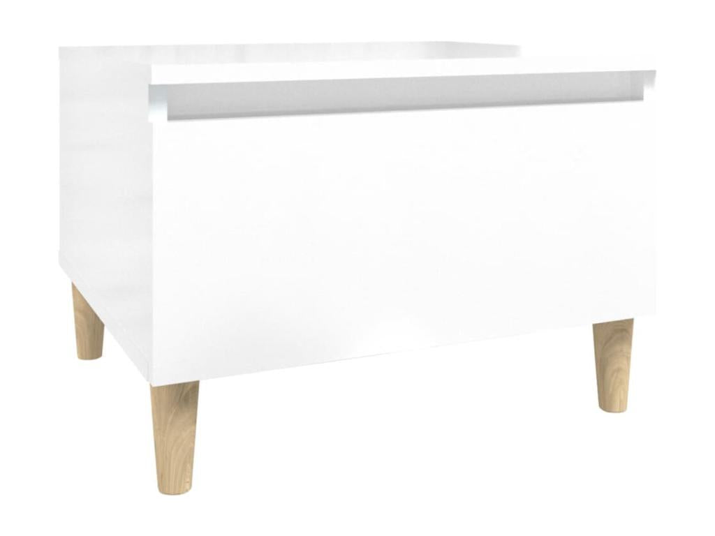 Table d'appoint Bianco brillante 50x46x35 cm Mobenze d'ingénierie SHBH08320