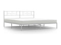 Struttura letto in metallo bianco, 193 x 203 cm