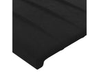 Testiera a LED Nero 200x5x78-88 Mobenze AMGM39586