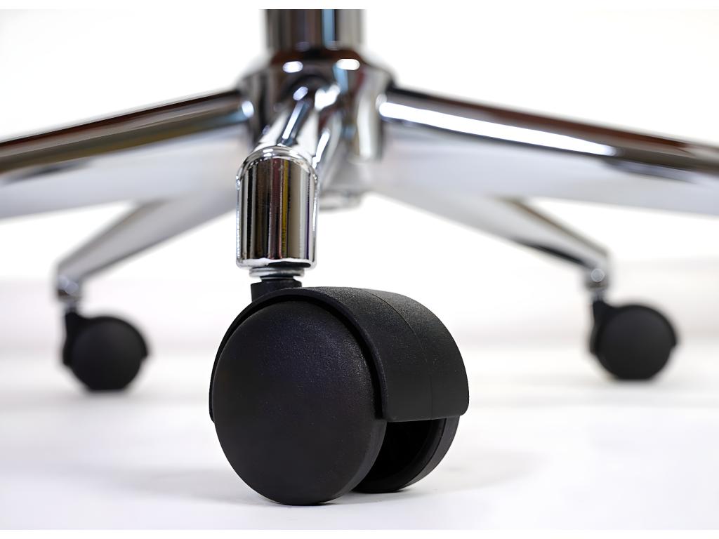 Sedia da ufficio Mobenze-H39 pivotante fauteuil Mobenze courbé aspetto noyer similicuir - nero COLW33177