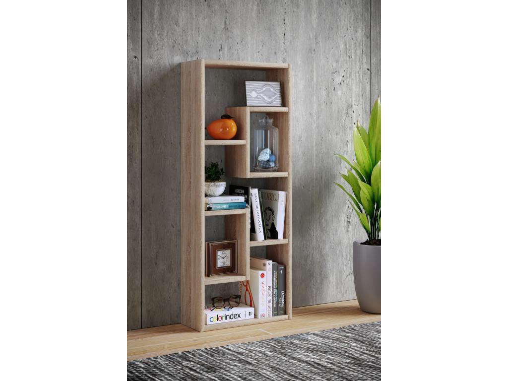 Mobenze Scaffale sur pied Scaffale per libri Scaffale per supporti Rangement Séparation de pièce Scaffale decorativo Vilo chêne miel ANYP09544