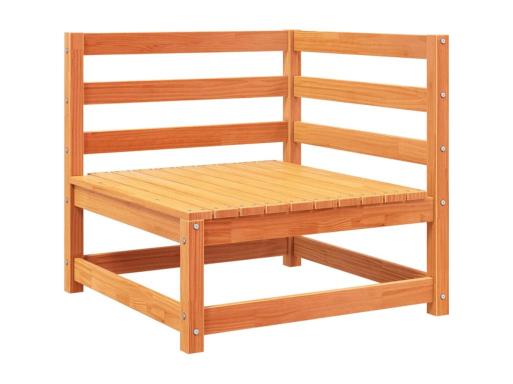 Set da giardino 3 pezzi cire marron Mobenze de pin massif RDZY70152