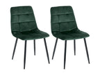 Set di 2 chaise longue da pranzo - Mobenze / Métal - Verde - Mobenze WCLE59664