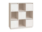 Credenza in legno di pino bianco, 110,5 x 35 x 117 cm