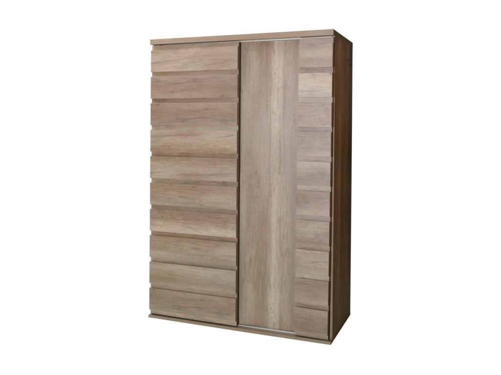 Vetrina 2 porte coulissantes Mobenze - Coloris chêne Mobenze - 120x180x55 cm CPKB32008