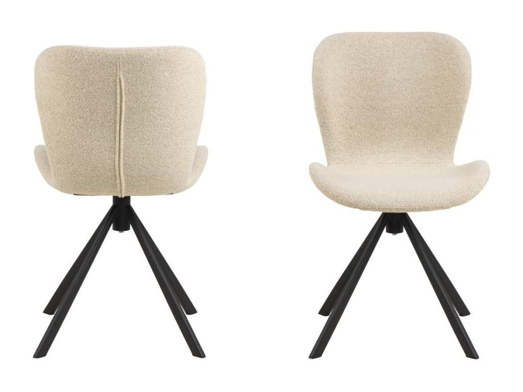 Chaise de dininging Mobenze funzione pivotante beige. BNQN77425
