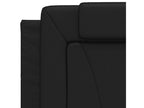 Letto con materasso nero 80x200 similicuir QRWT58149