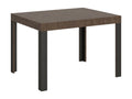 Tavolo Allungabile 80x120/204 cm Luxameub Noyer cadre Antracite OPON55285