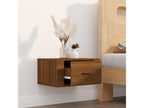 Comodino murale Chêne marrone 50x36x25 cm XASA18674