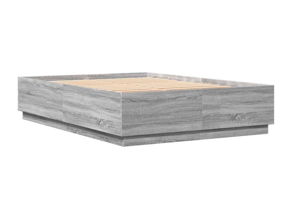 Struttura letto con LED Mobenzeères Mobenze grigio 140x200 CXSC01575
