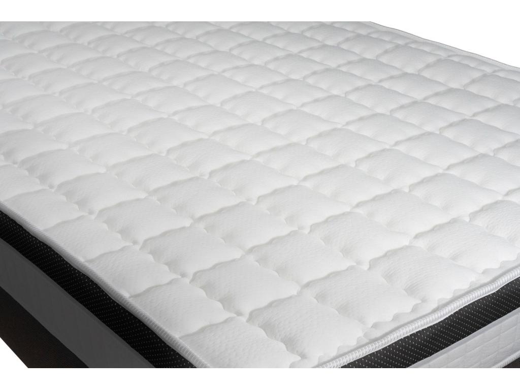 Ensemble Mobenze 90x190 Mémoire de forme 3 zone sommier nero SGNA85137