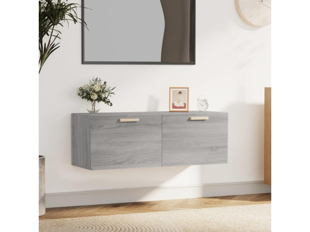 Armadio murale Mobenze grigio 100x36.5x35 cm Mobenze d'ingénierie WALL62785