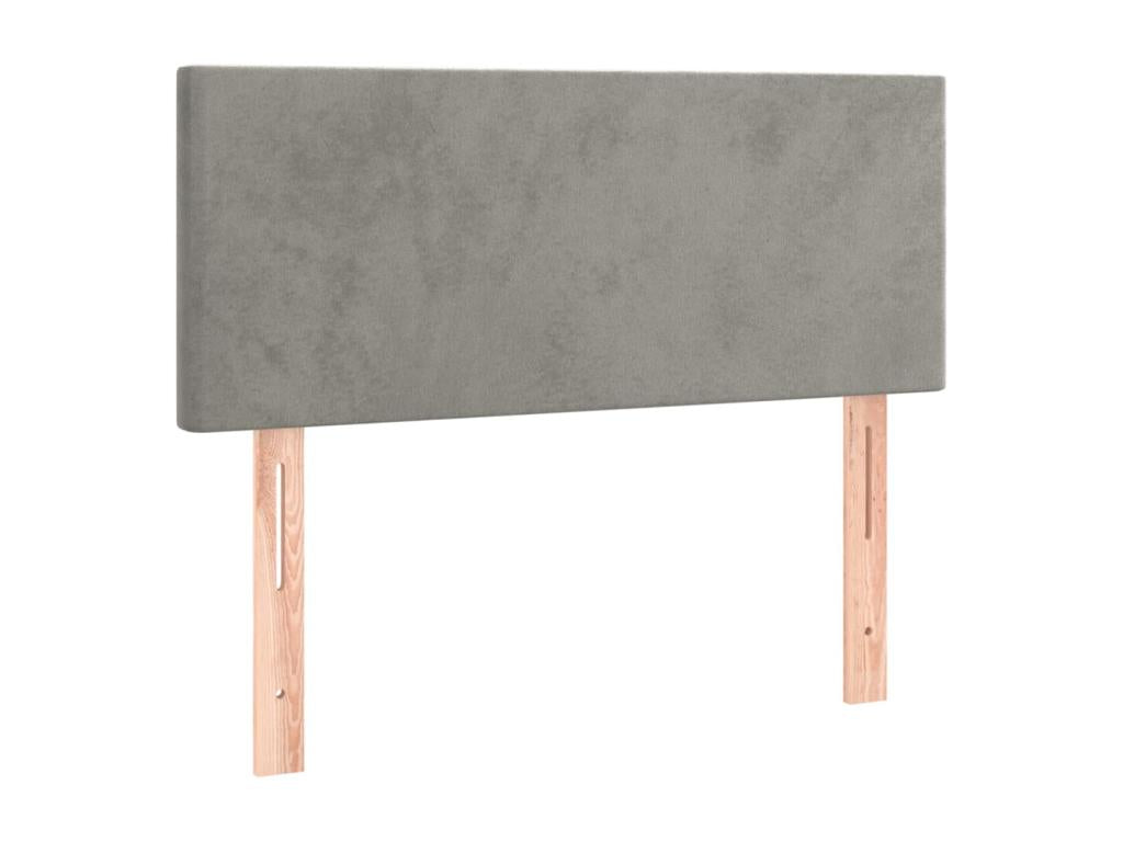 Lit à sommier tapissier et Materasso Grey clair 80x200 cm Mobenze ISFK63789