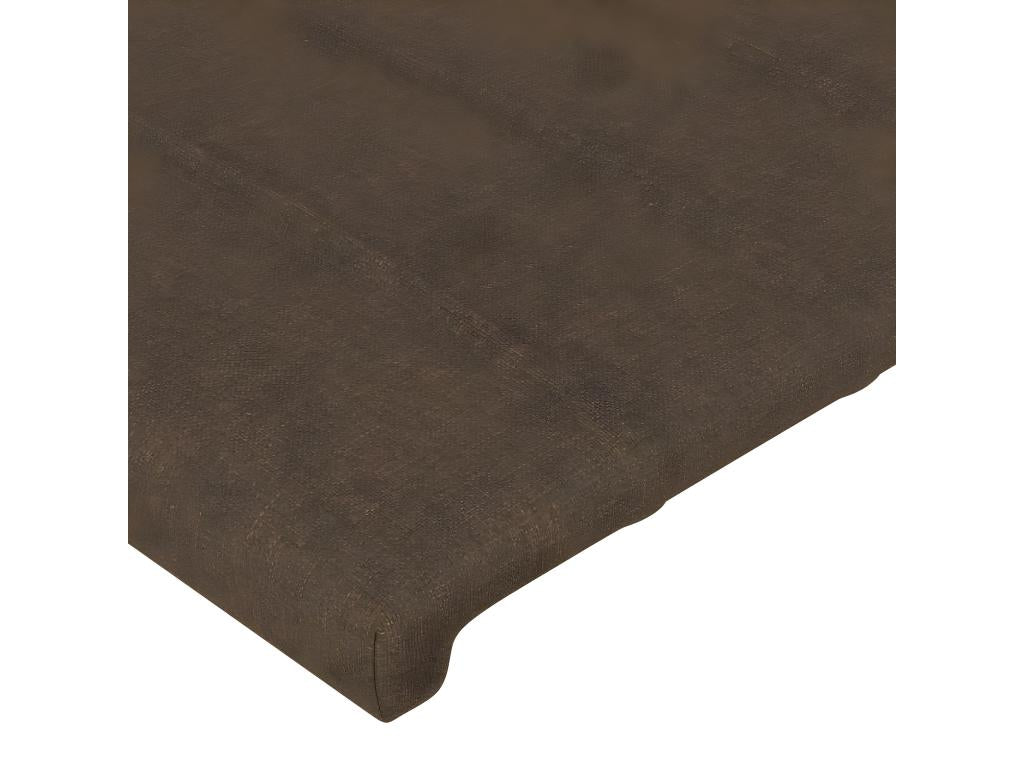 Têtes de lit 2 pz Marrone Foncé 80x5x78/88 cm Tessuto PYOP46129