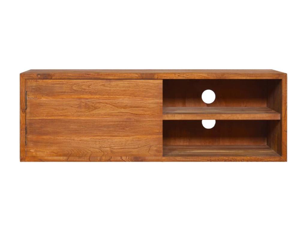Porta TV murale 90x30x30 cm Bois de teck massiccio ACPN77388