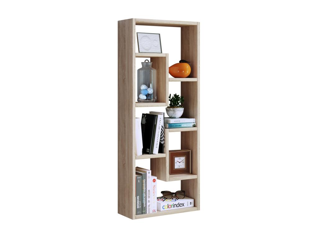 Mobenze Scaffale sur pied Scaffale per libri Scaffale per supporti Rangement Séparation de pièce Scaffale decorativo Vilo chêne miel ANYP09544