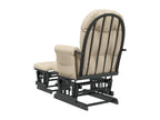 Sedia berçante con tessuto bianco crema a pezzetti YCXK02769
