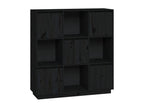 Credenza Nera 110,5x35x117 cm Mobenze massif de pin FEUC35849