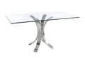 Tavolo da mangiatoia con base courbée in acier poli JUZZ54650