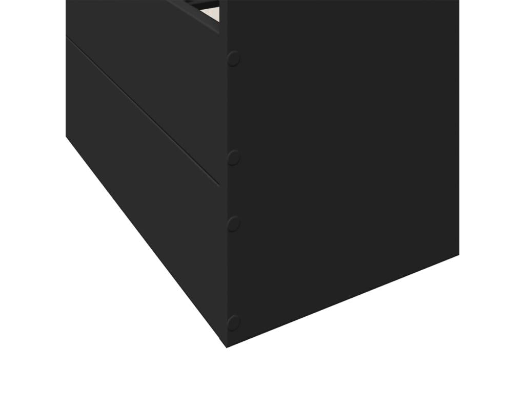 Struttura letto con cassetti senza materasso nero 150x200 cm XKUK12130
