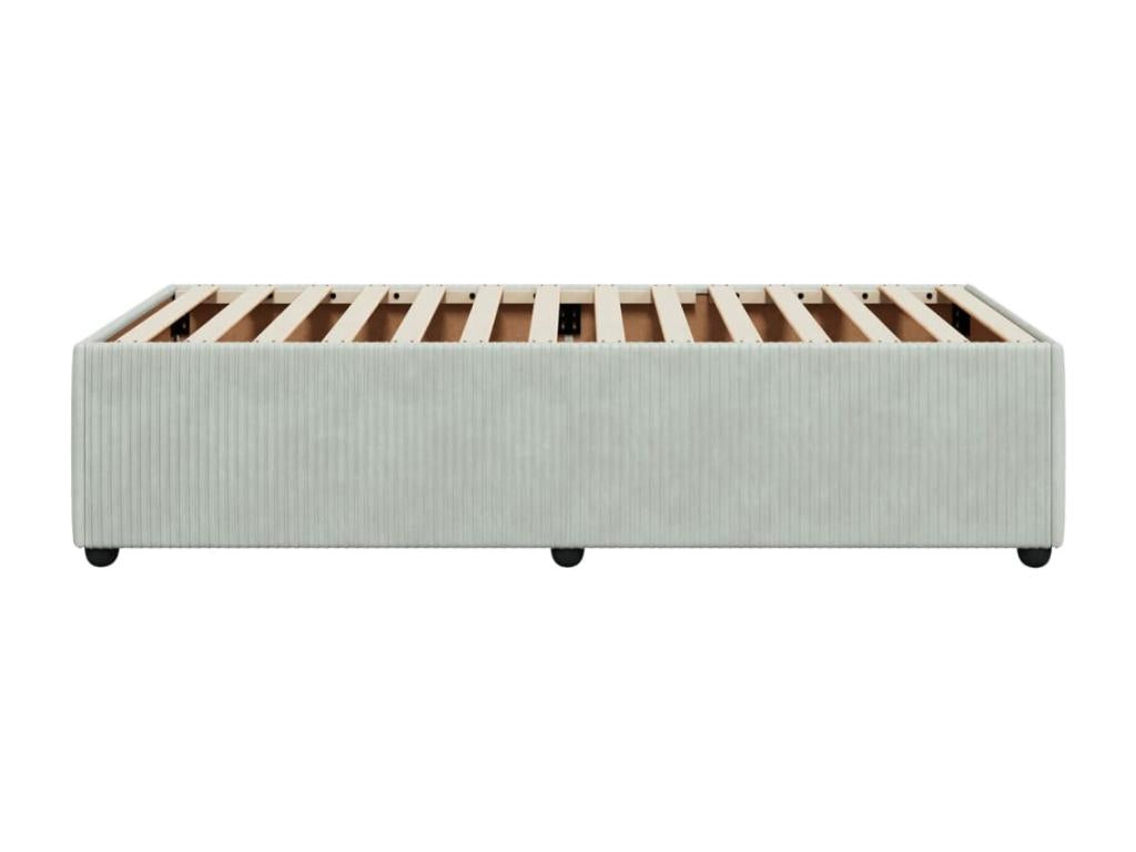 Struttura letto senza materasso grigio chiaro 100x200 cm Mobenze YMQV79015
