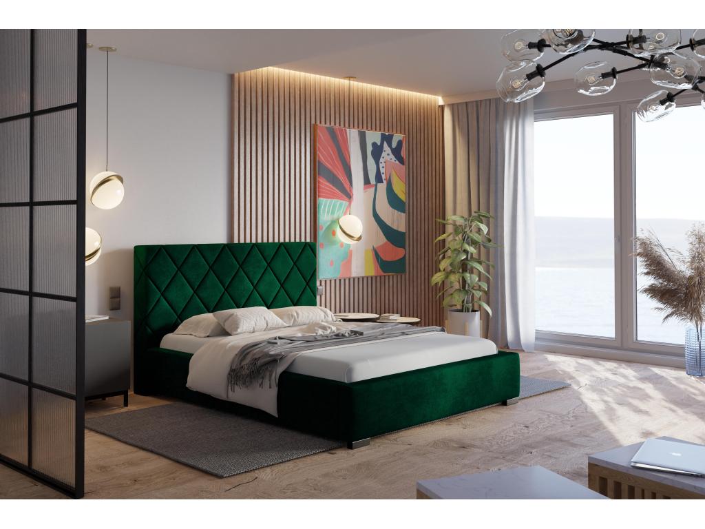 Letto verde, 180 x 200 cm
