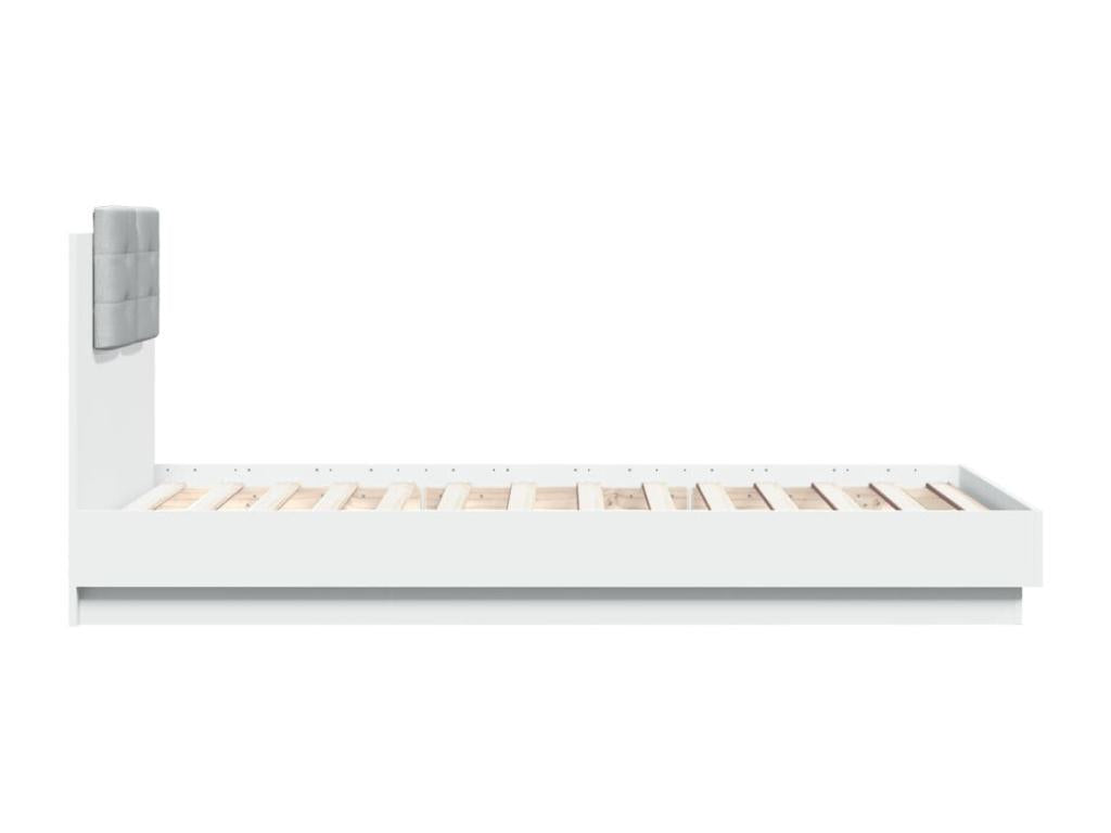 Struttura letto bianca, 75 x 190 cm