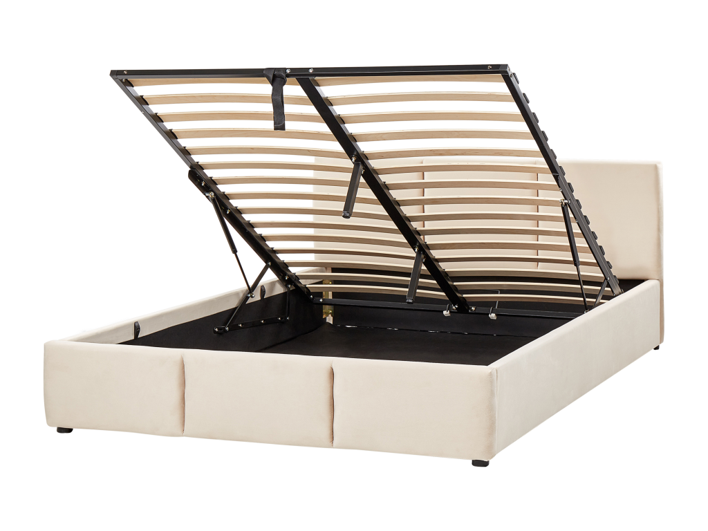 Letto beige, 140 x 200 cm