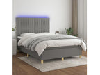 Materasso in tessuto grigio, 140 x 190 cm