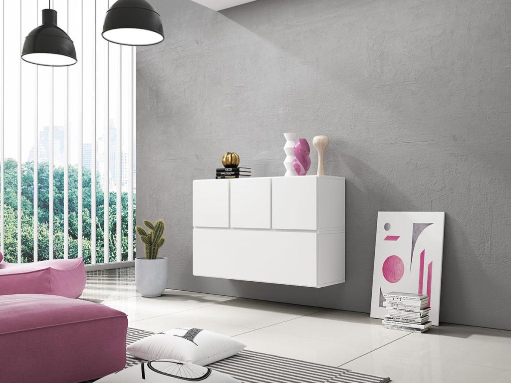 Armadio bianco, 76 x 113 x 39 cm