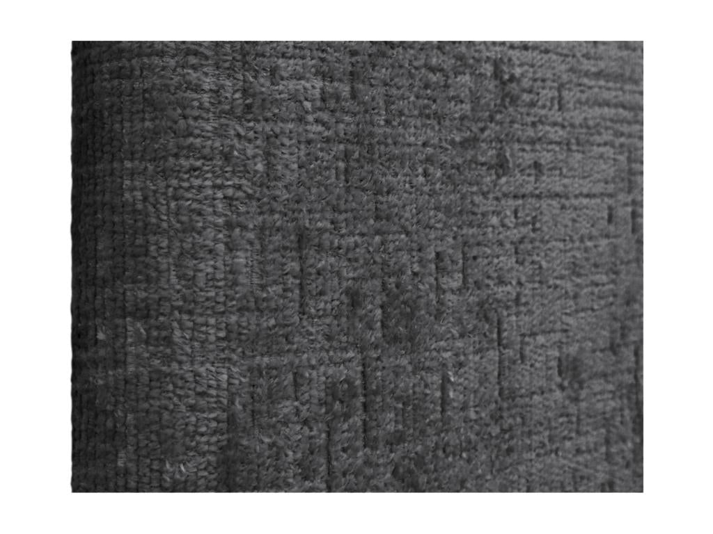 Testiera letto Mobenze Laine Naturelle con bottoni 95x105 cm con gambe de Lit 90 - Grigio Foncé POJO12978