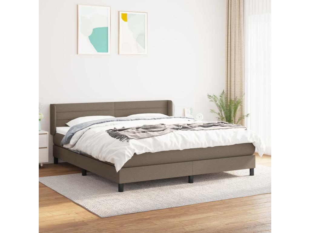 Lit à sommier tapissier con Materasso Mobenze 180x200 cm Tissu SPPG36177