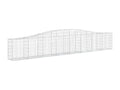 Panieri a gabbioni archi 6 pezzi 400x30x60/80 cm Ferro zincato DJNR97267