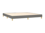 Letto in tessuto grigio, 200 x 200 cm