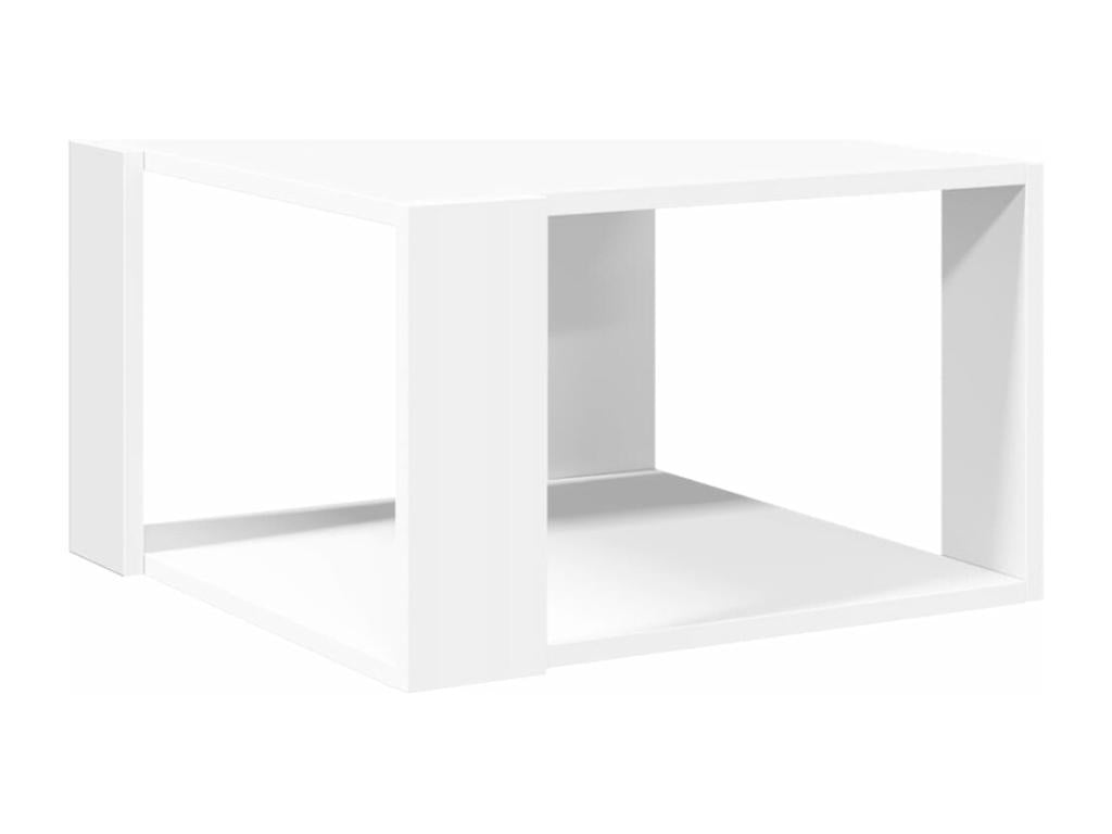 Tavolo basso bianco 51,5x51,5x30 cm bois d'ingénierie LYSW59494