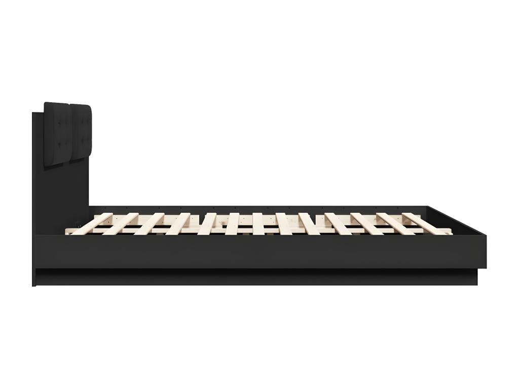 Struttura letto senza materasso nero 160x200 cm PRCO80830