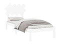 Struttura letto bianca, 90 x 200 cm