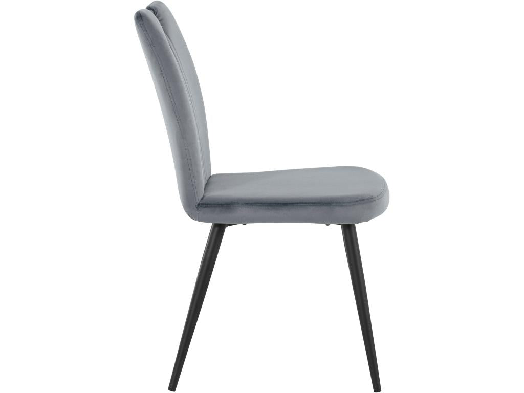 Mobenze - Sedia in Mobenze grigio / Nero paquet da 2 JVAG28444