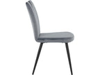 Mobenze - Sedia in Mobenze grigio / Nero paquet da 2 JVAG28444