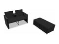 Set salotto da giardino meuble résine blacke 132x62x77 cm 02 0016010 DJKR89778
