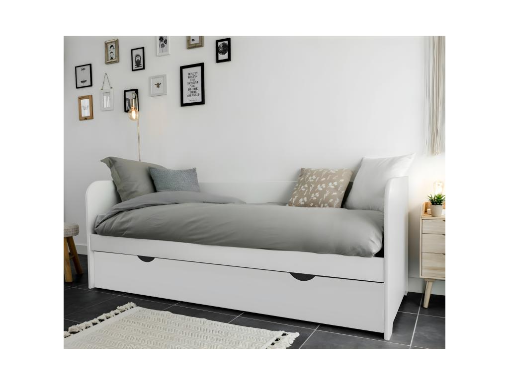 Gigogne luminosa 80x190 cm Mobenze massif grey et Mobenze LXNU96660