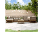 Set salotto da giardino 8 pezzi con coussins marrone miele massiccio Mobenze FBWK91735