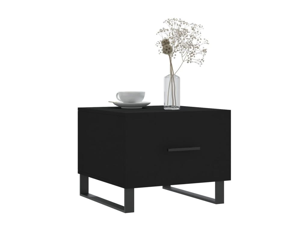 Tavoli bassi 2 pz nero 50x50x40 bois d'ingénierie COIM87094