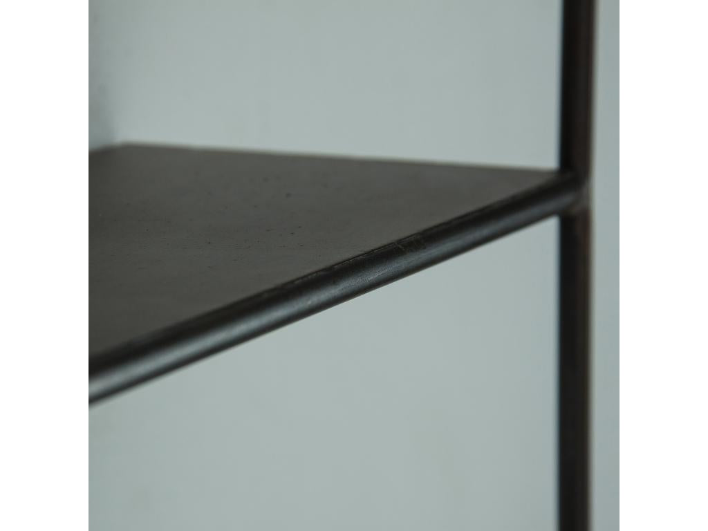 Mensola in ferro nero 35x15x100 cm WDZS85232