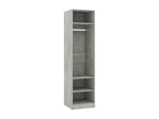 Armadio grigio cemento 50x50x200 cm Mobenze d'ingénierie NRJO99937