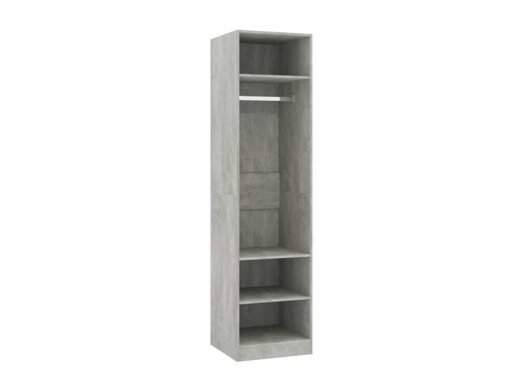 Armadio grigio cemento 50x50x200 cm Mobenze d'ingénierie NRJO99937
